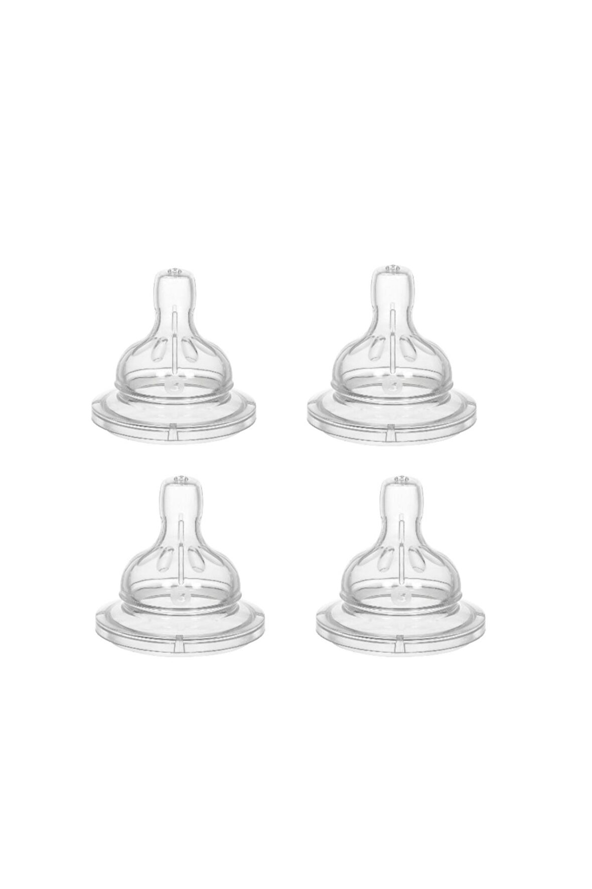 Wee Baby Geniş Ağızlı Biberon Emziği Yoğun Akış No :3  (4 Lü Eko Paket)