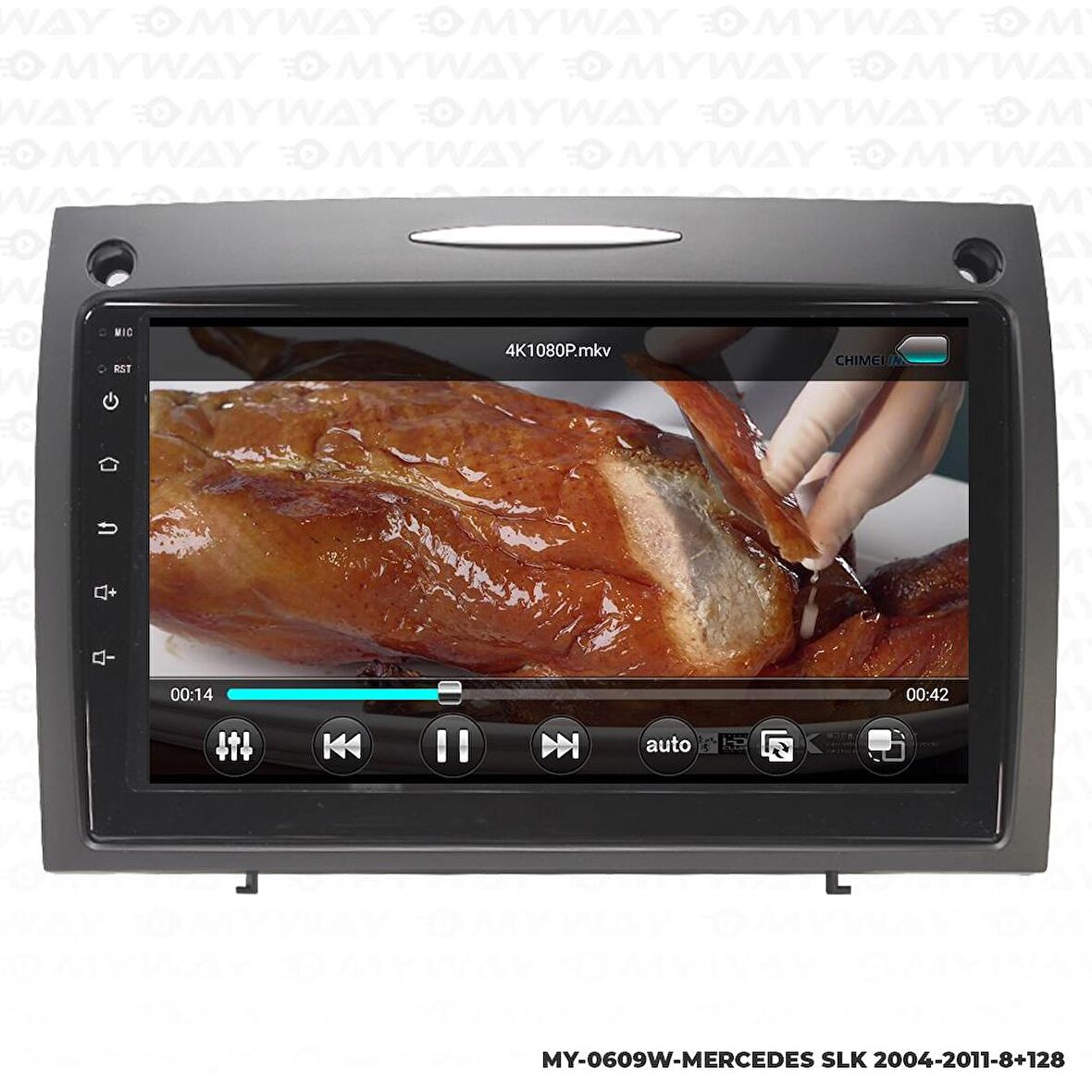 Araç Multimedya Mercedes Slk Android 12 Carplay 4Gb Ram + 64Gb Hdd Navigasyon Ekran MYW