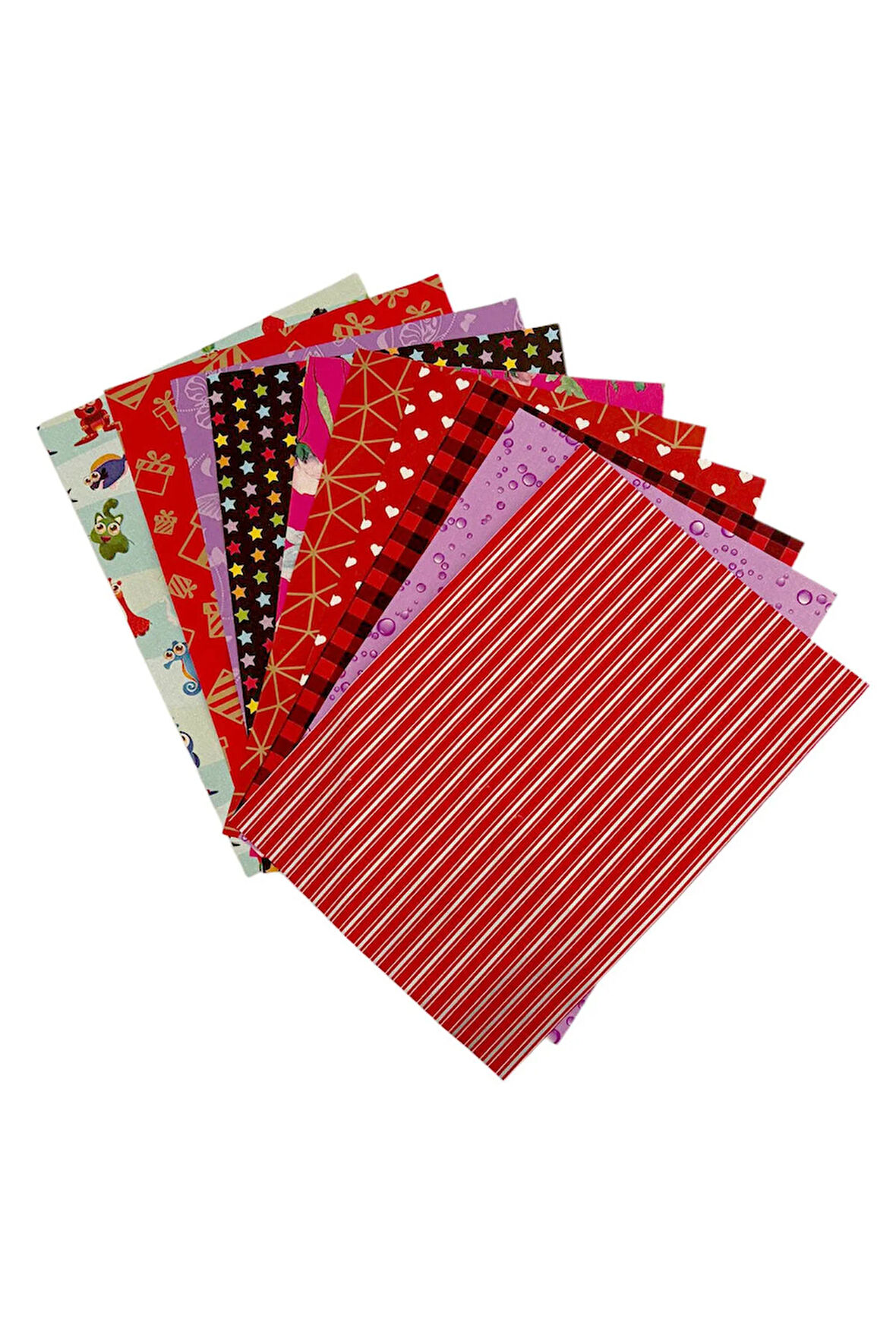 Desenli Elişi Kağıdı 10'lu Paket 10 Farklı Desen Elişi Kağıdı
