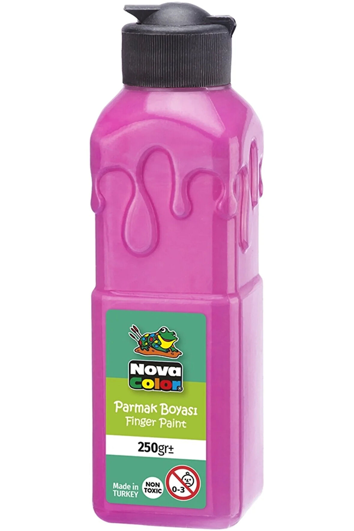 Pembe Parmak Boyası Nova Color 250 ml - Kolay Silinebilir