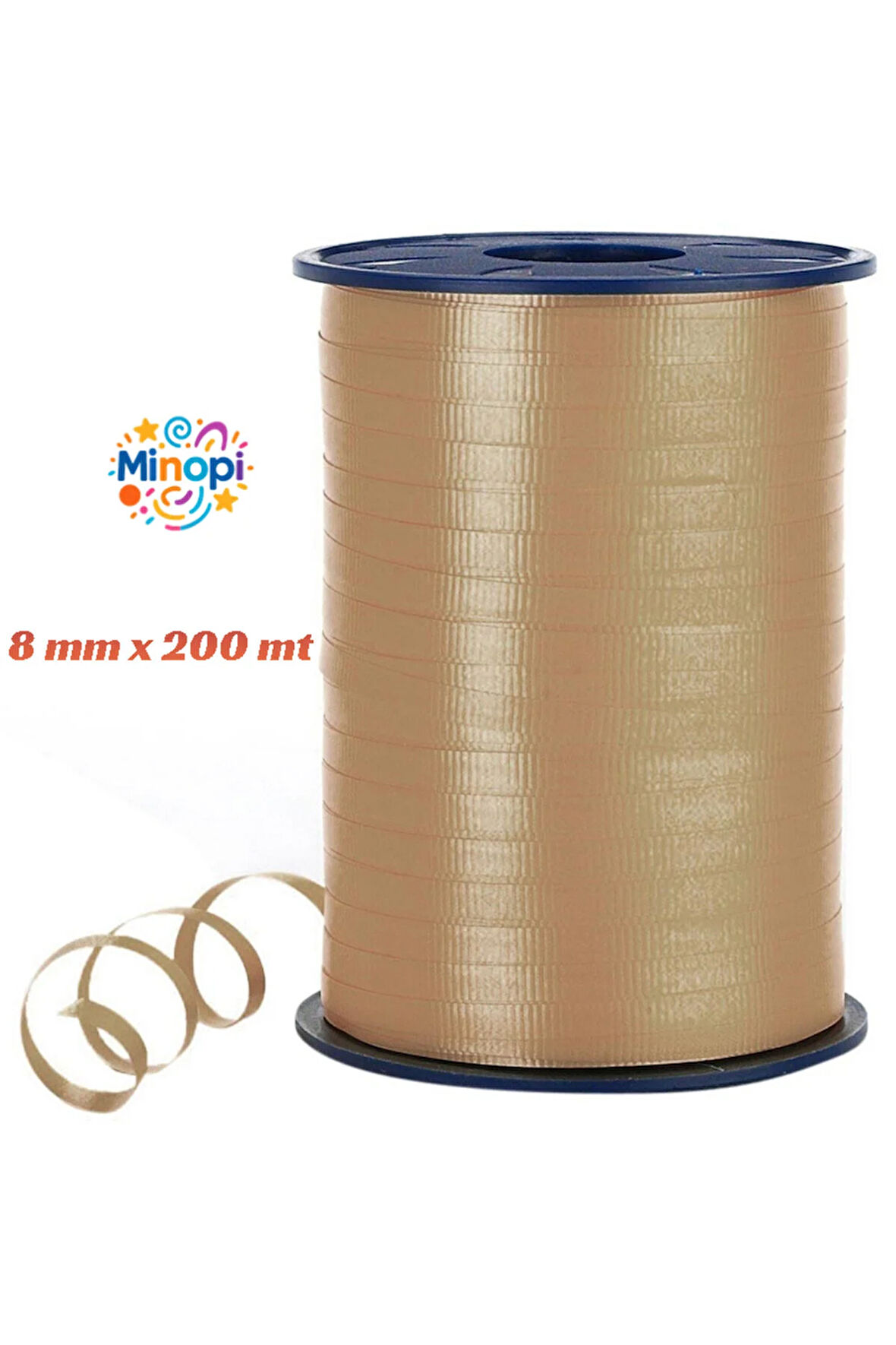 Altın Rafya Balon ipi 8 mm x 200 mt Pastel Renk