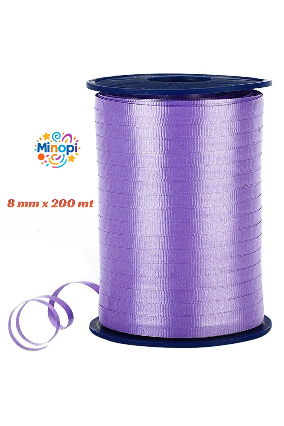 Mor Rafya Balon ipi 8 mm x 200 mt Pastel Renk