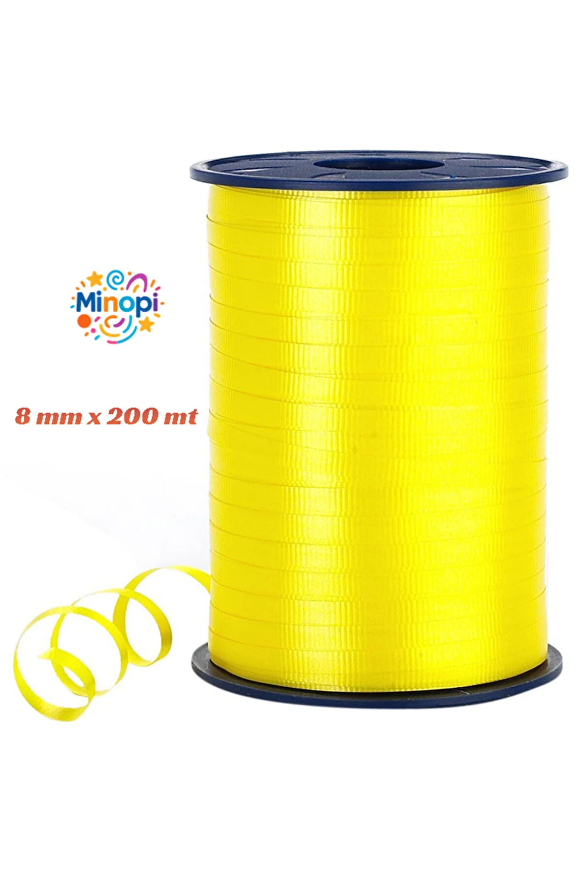 Sarı Rafya Balon ipi 8 mm x 200 mt Pastel Renk