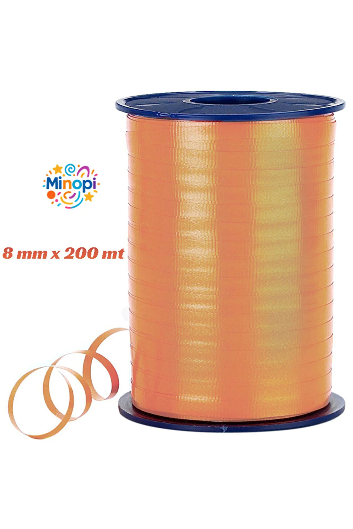 Turuncu Rafya Balon ipi 8 mm x 200 mt Pastel Renk