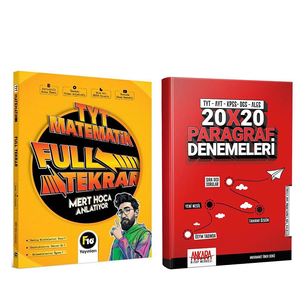 Mert Hoca F10 TYT Matematik Konu ve AKM Paragraf Deneme Seti 2 Kitap