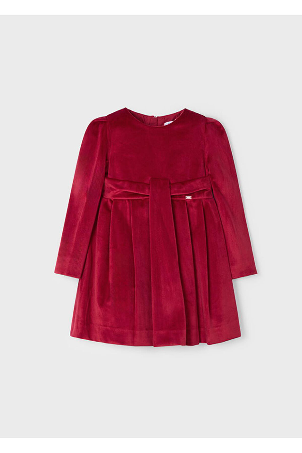 Mayoral Uzun Kollu kız Çocuk Kadife Elbise_mnvs04915