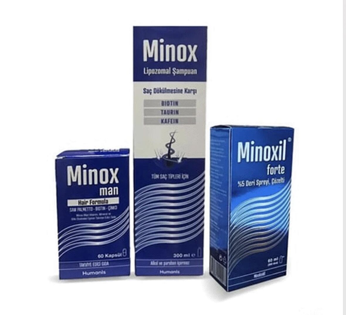 Humanis Minox Saç Bakım Seti Minoxil, Lipozomal, Biotin