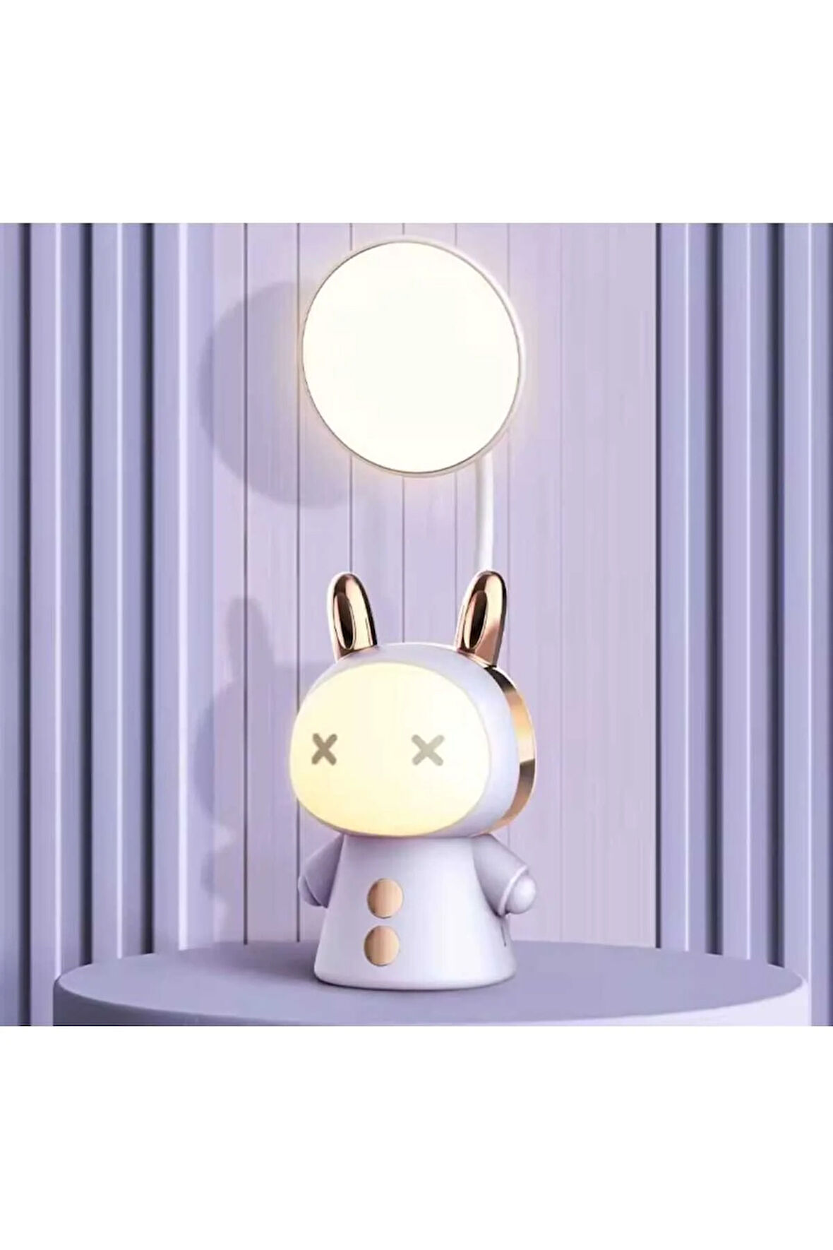 Masa Lambası, Yumuşak Aydınlatma, Yatak Odası İçin USB Şarj Edilebilir Sevimli Gece Lambası