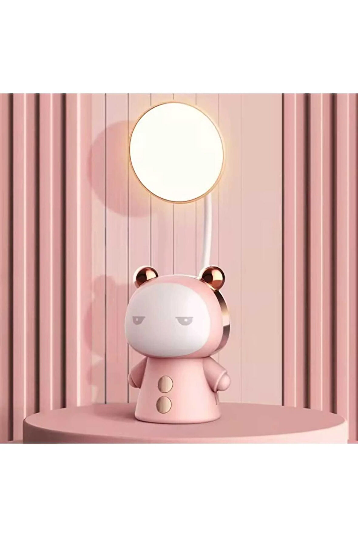 Masa Lambası, Yumuşak Aydınlatma, Yatak Odası İçin USB Şarj Edilebilir Sevimli Gece Lambası