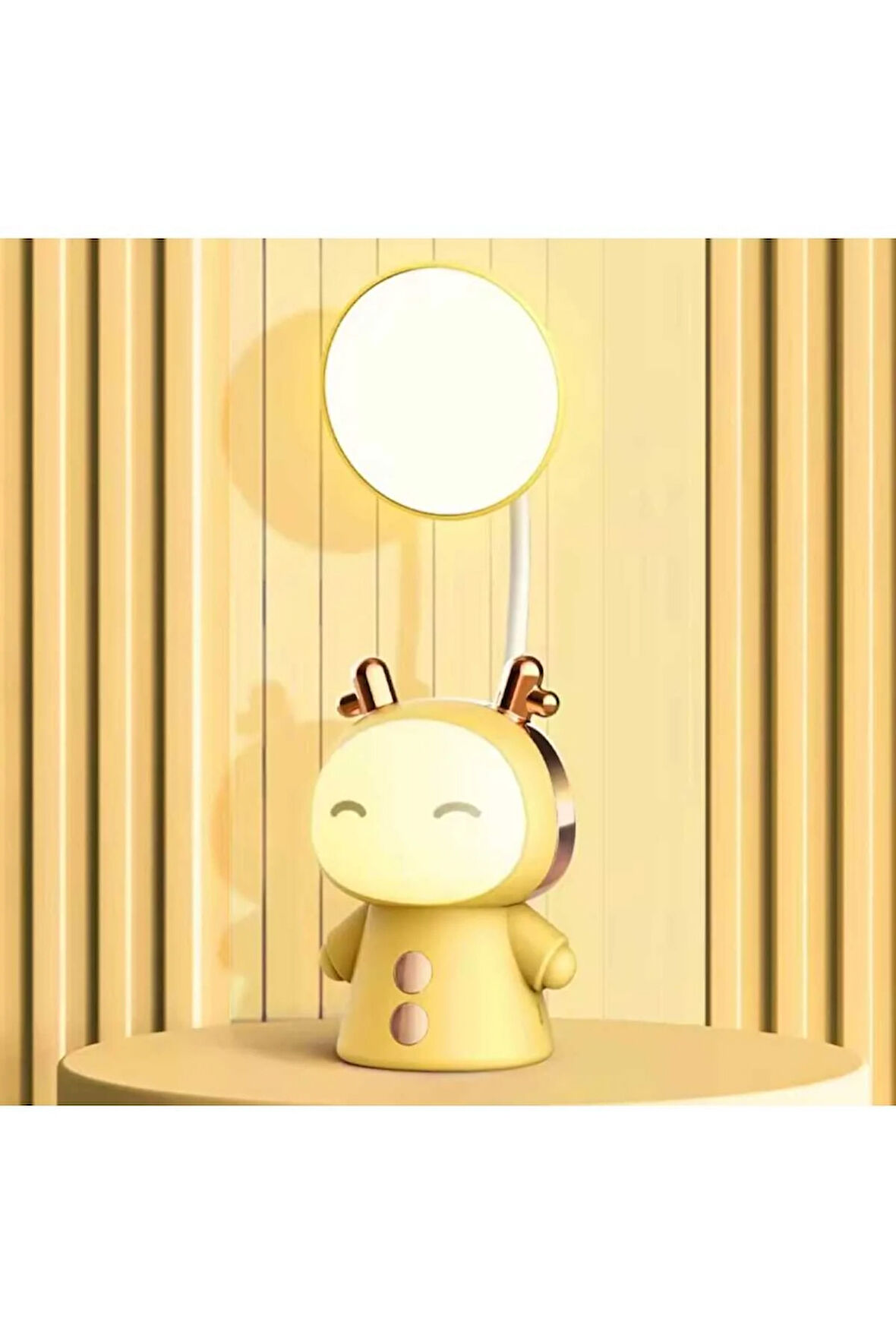 Masa Lambası, Yumuşak Aydınlatma, Yatak Odası İçin USB Şarj Edilebilir Sevimli Gece Lambası