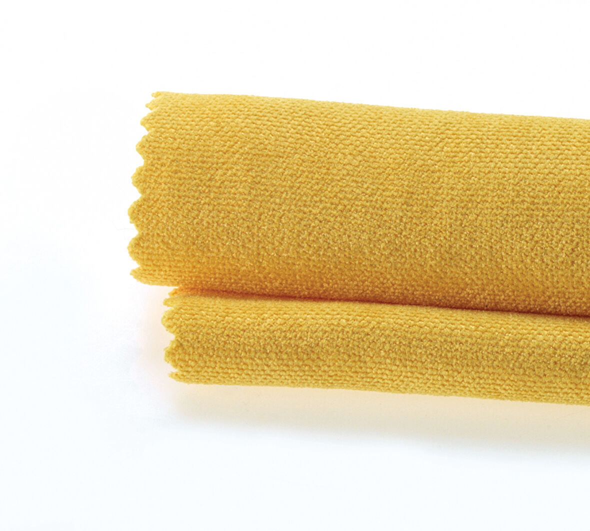 Demor Home Kadife Dokulu Acem Lalesi Sarısı Dertsiz Masa Örtüsü