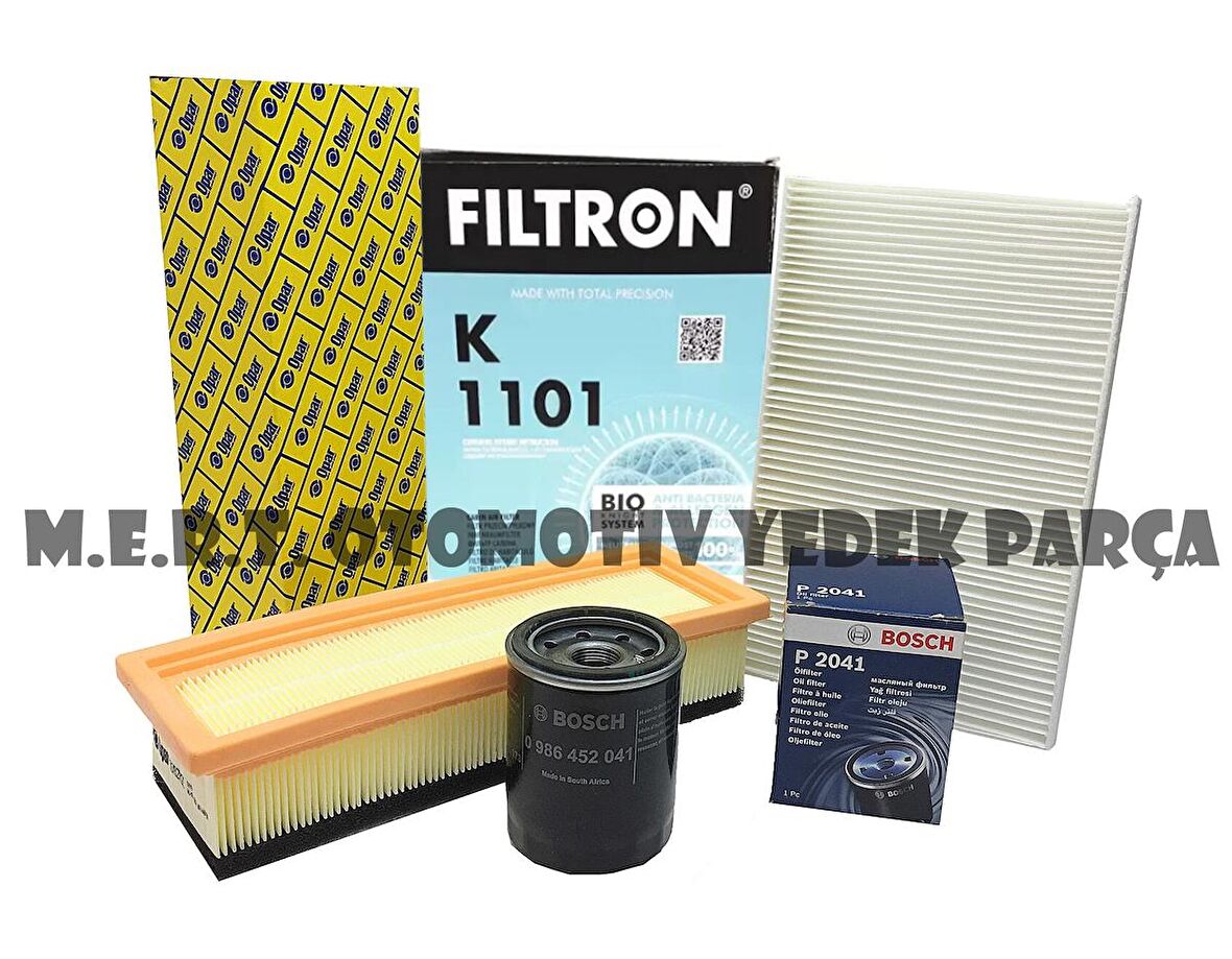 Fiat Doblo 1.4 Benzinli Filtre Bakım Seti 2005-2010 Opar + Bosch