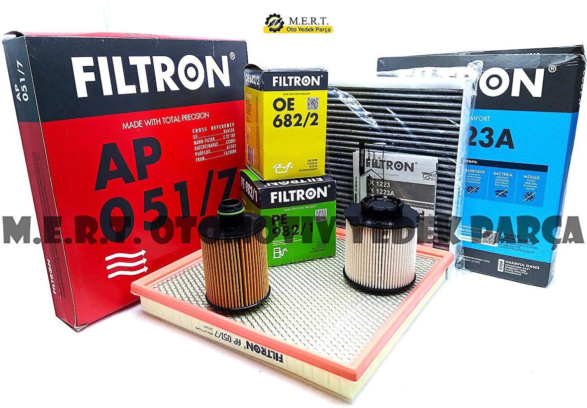 Opel Astra J 1.3 Cdti Filtron 4'Lü Filtre Bakım Seti (2009-2015)