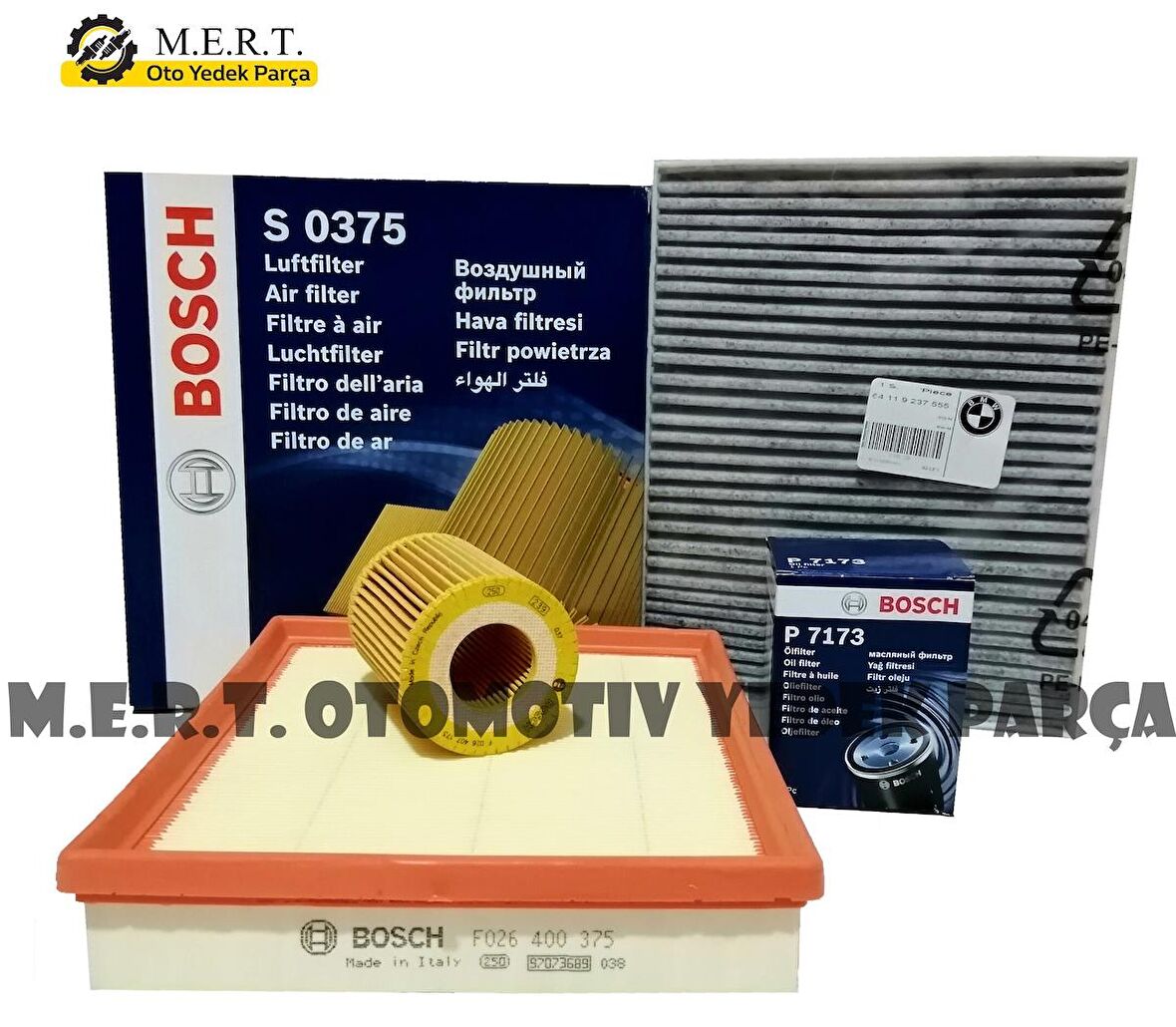 Bmw 3.16I F30 Benzinli Filtre Bakım Seti (2012-2015) Bosch