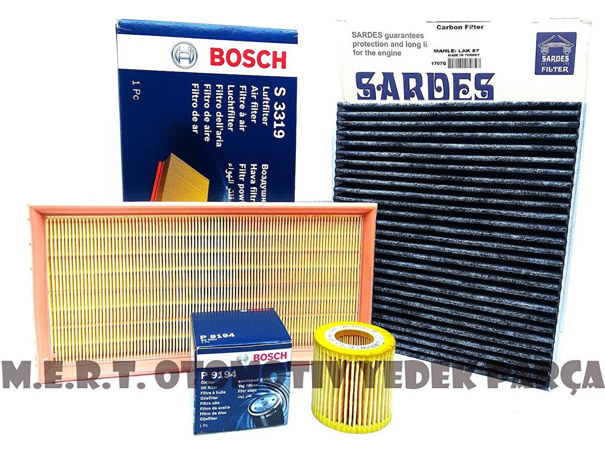 Skoda Fabia 1.2 12V Filtre Bakım Seti 2004-2008 (Azq Bme)
