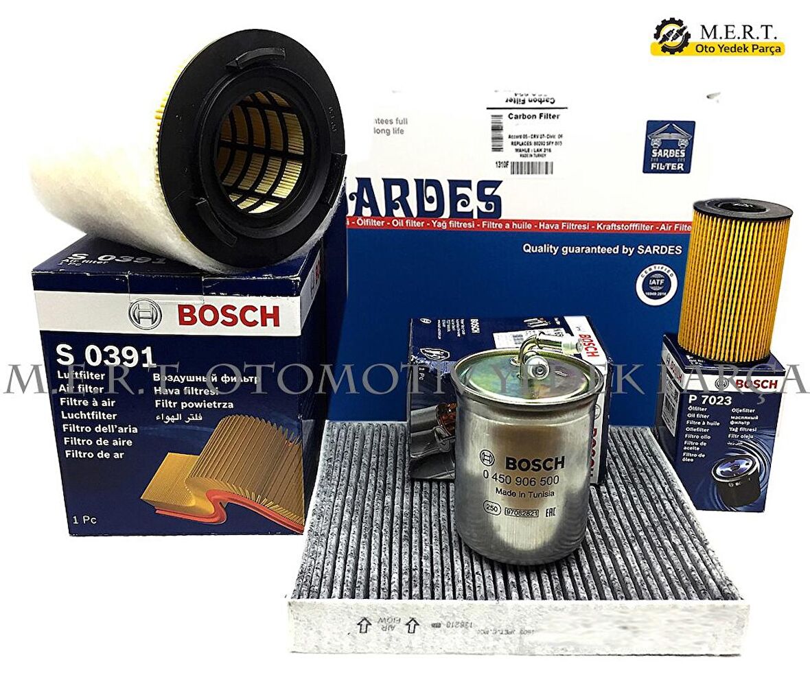 Skoda Fabia 1.6 Tdı Bosch Filtre Bakım Seti (2011-2013)