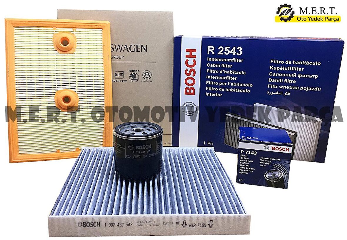 Skoda Octavia 1.2 Tsı - 1.4 Tsı Filtre Bakım Seti 2013-2019 (538882270)