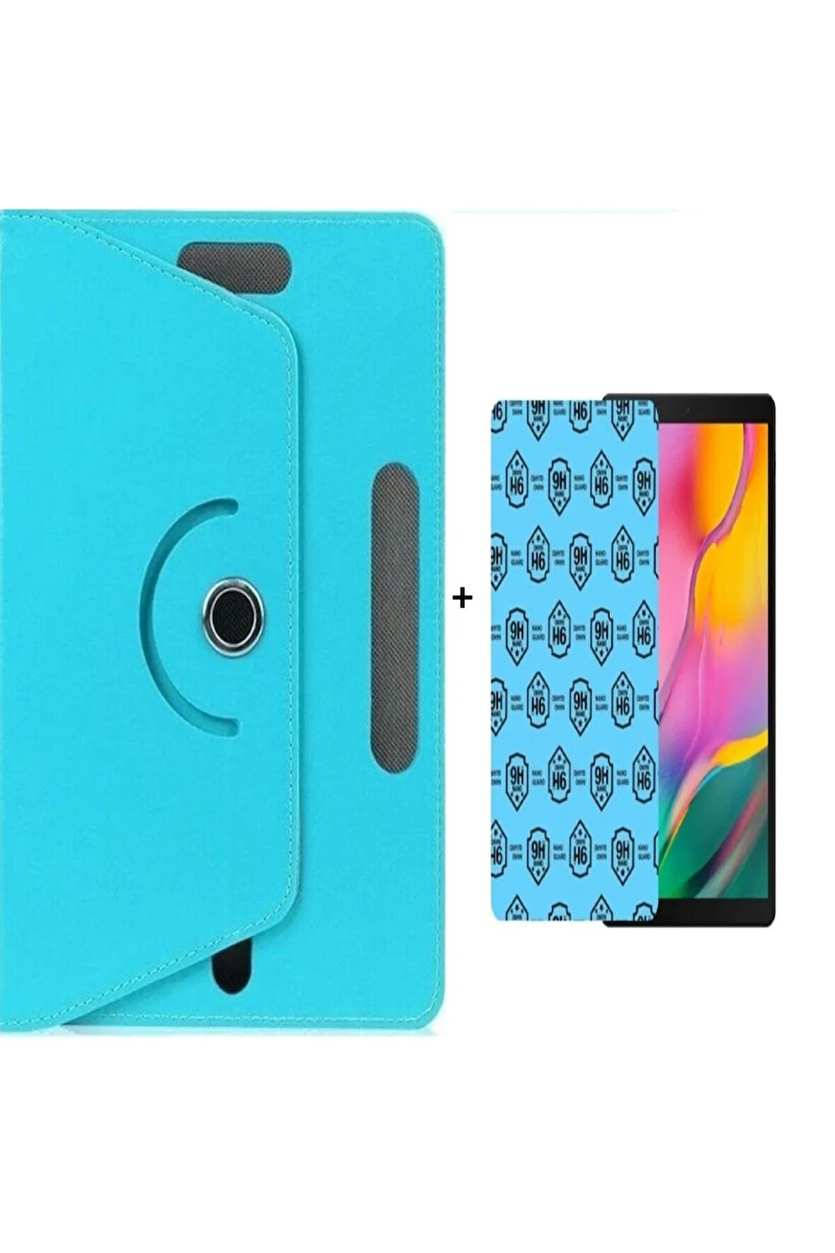 Vorcom S10 Uyumlu Universal Tablet Kılıfı Ve Nano Ekran Koruyucu