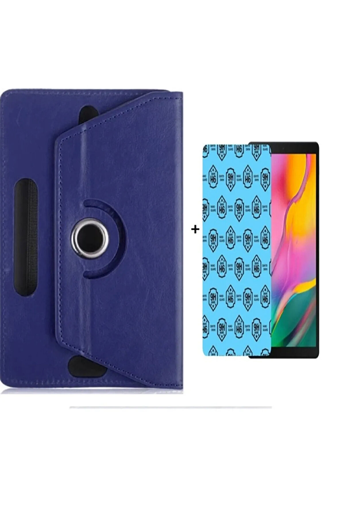 Lenovo Tab 7 Tablet Uyumlu Universal Tablet Kılıfı Ve Nano Ekran Koruyucu