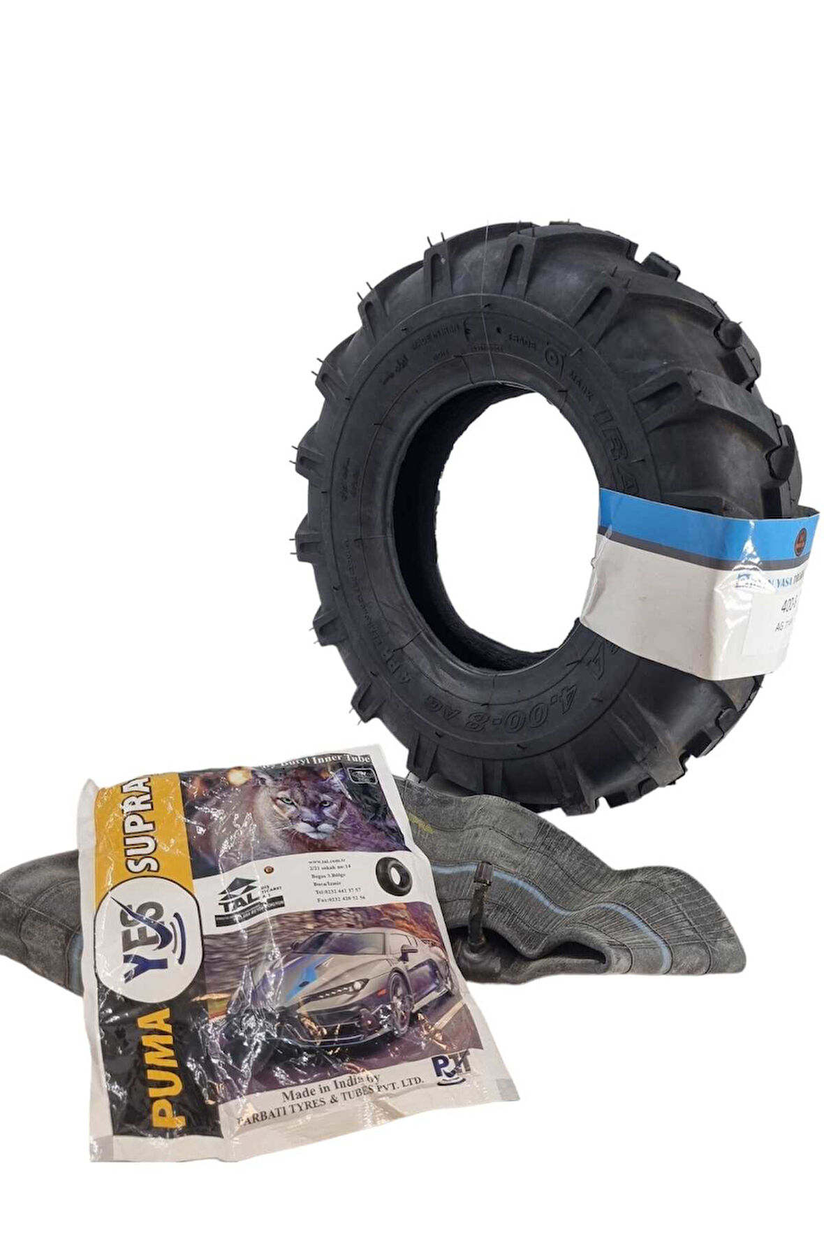 400-8 Çapa Makinesi Lastiği Traktör Desen Lastik İç Lastik Set