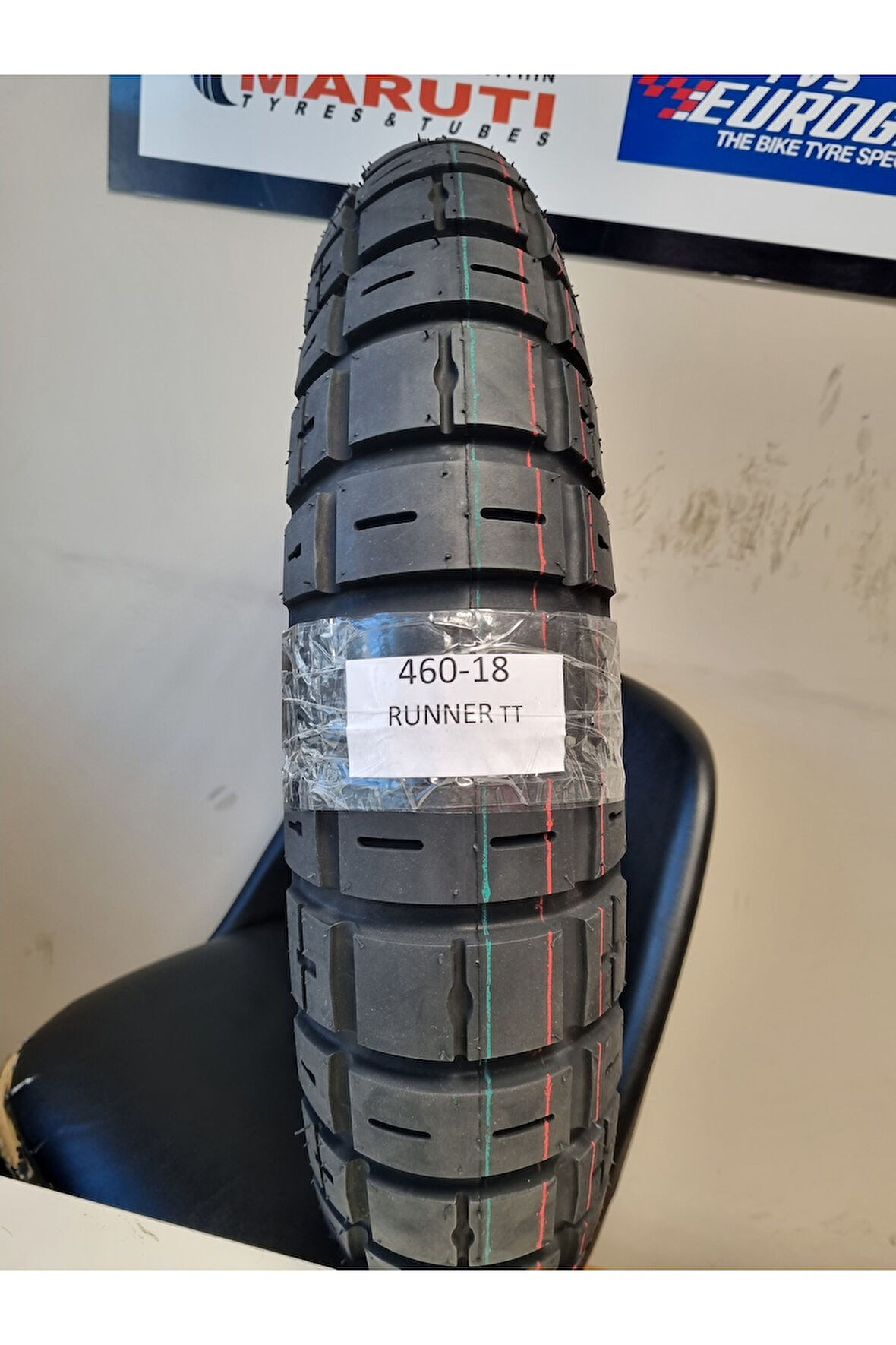SET 460-18 TT (TUBETYPE - İÇ LASTİKLİ TİP) MOTOSİKLET LASTİĞİ VE 460-18 EUROGRİP İÇ LASTİK