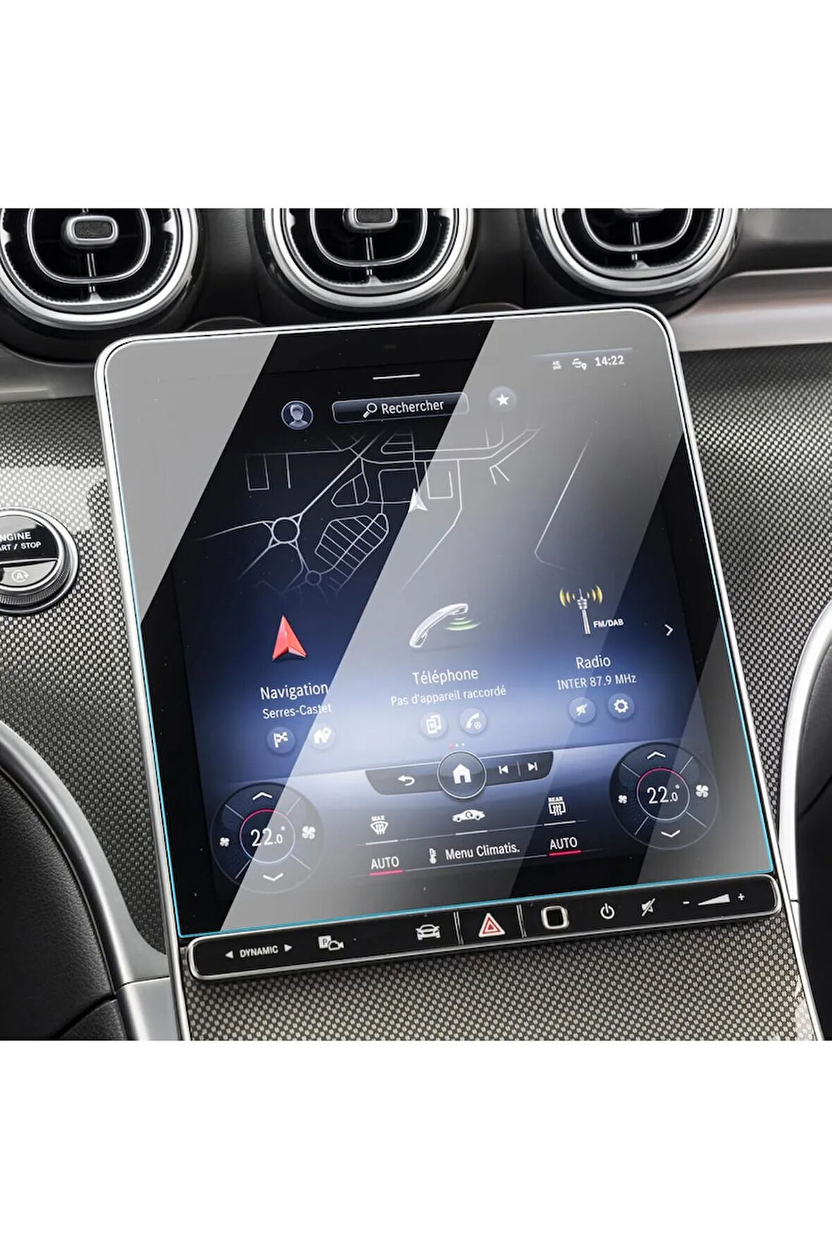 Mercedes CLE 2024-2025 11.9 inç Multimedya Navigasyon Uyumlu 9h Nano Ekran Koruyucu