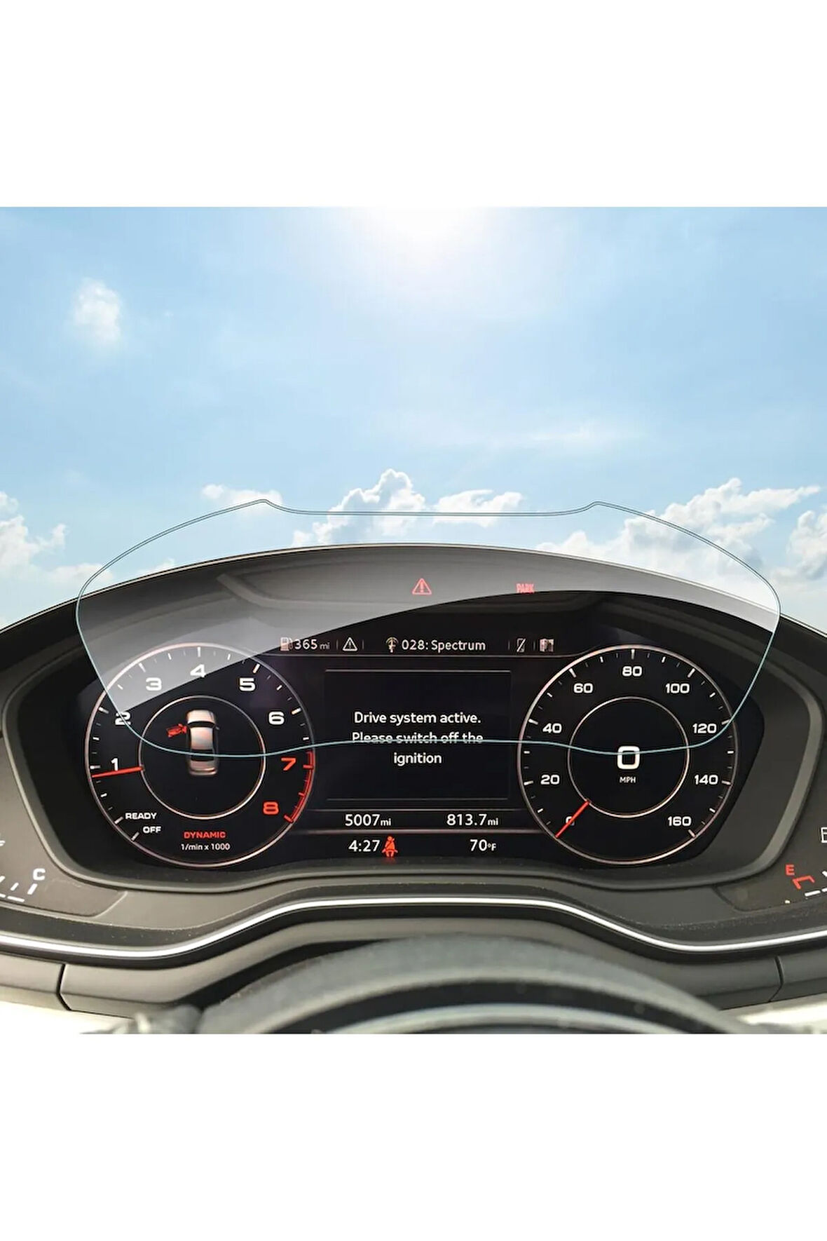 Audi Q7 2019-2024 Model Direksiyon Arkası Gösterge Panel Uyumlu 9H Nano Ekran Koruyucu