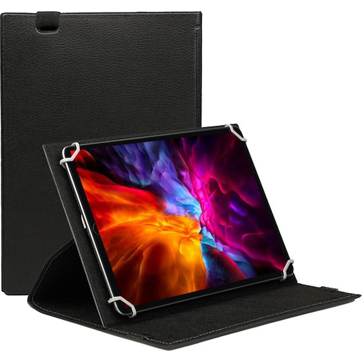 Vorcom SX PRO 10" Uyumlu 360°Dönebilen Kapaklı Standlı Universal Tablet Kılıfı