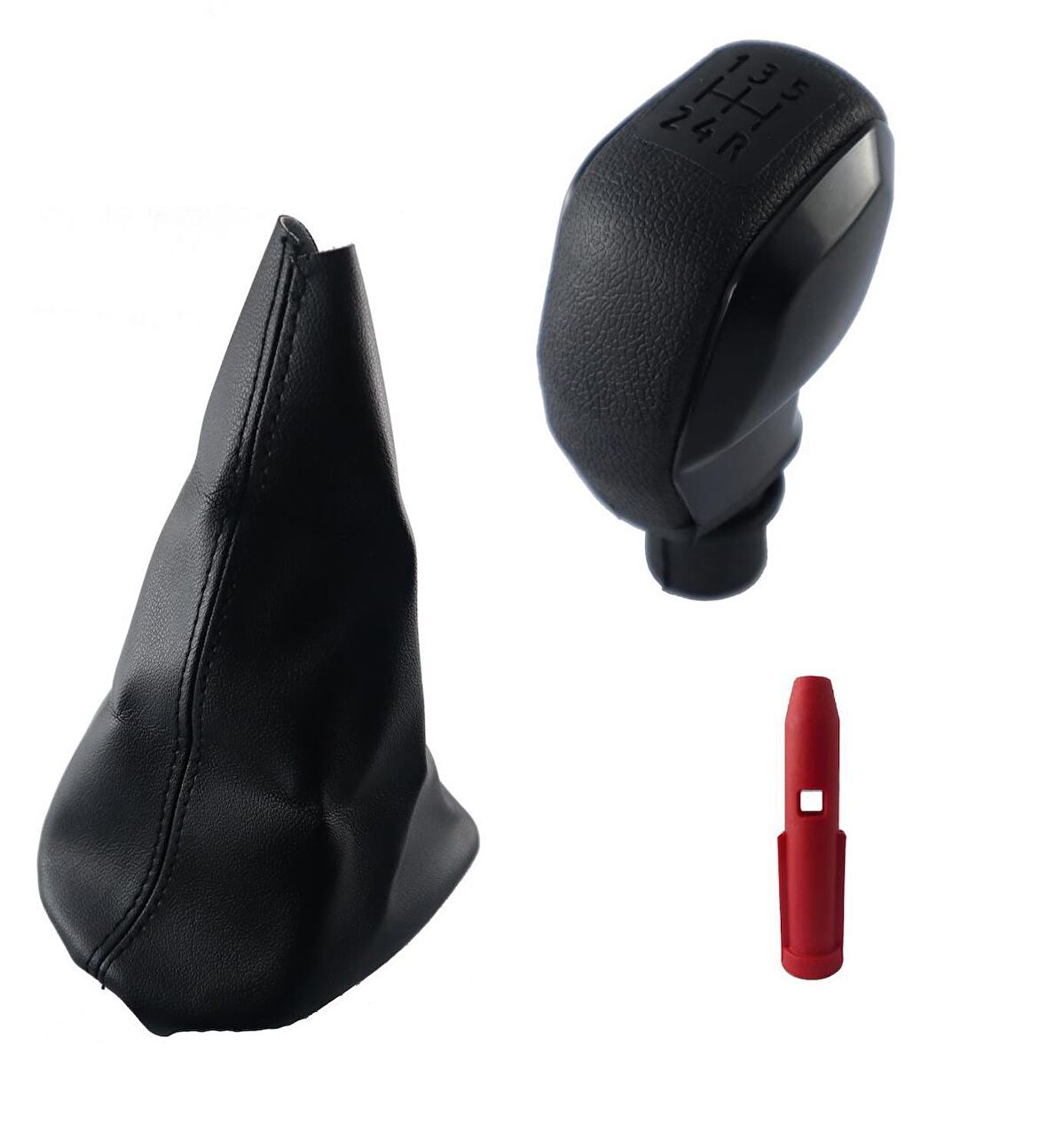 Peugeot 307 Siyah Spor Vites Topuzu ve Vites Körüğü M10860