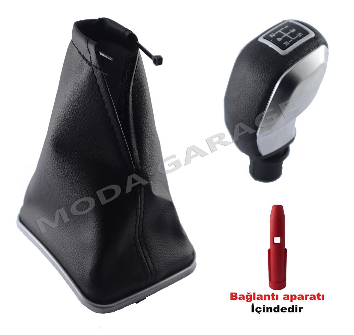 Fiat Punto Krom Çerçeve Vites Körüğü Ve Gri Spor Vites Topuzu M10993