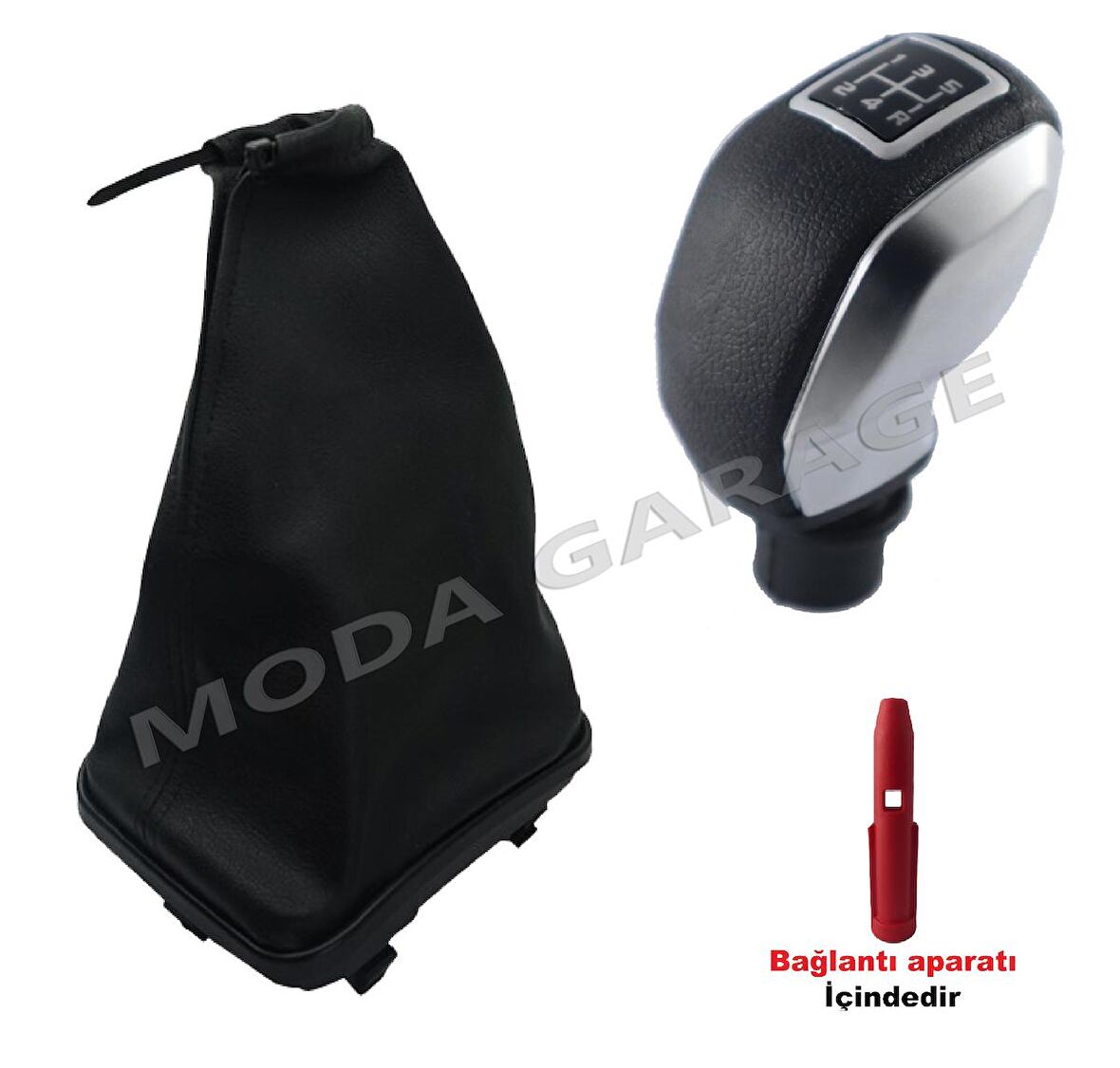 Fiat Linea Gri Spor Vites Topuzu Kapaklı Ve Çerçeveli Vites Körüğü M11014