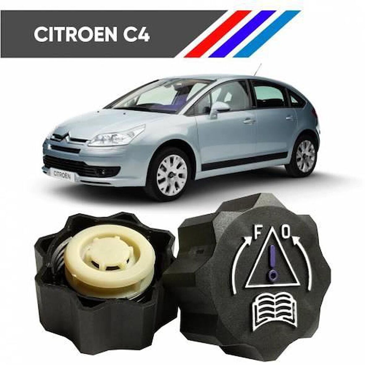 Citroen C4 Radyatör Yedek Su Depo Kapağı 1306J5 M232-1