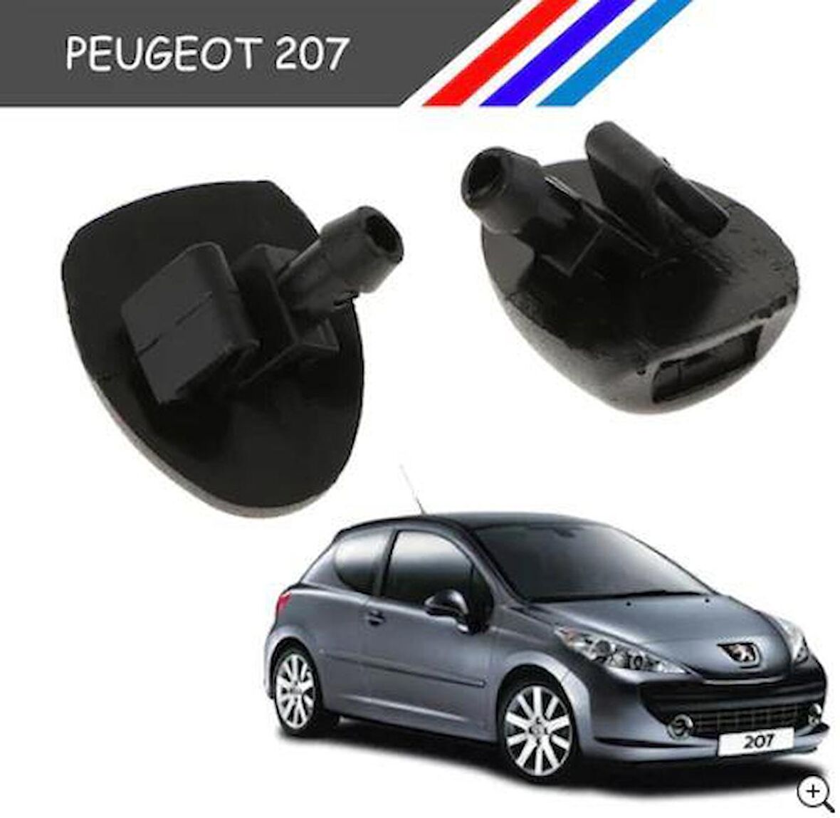 Peugeot 207 Ön Cam Su Fiskiye Memesi İkili Takım 6438Y3 M864