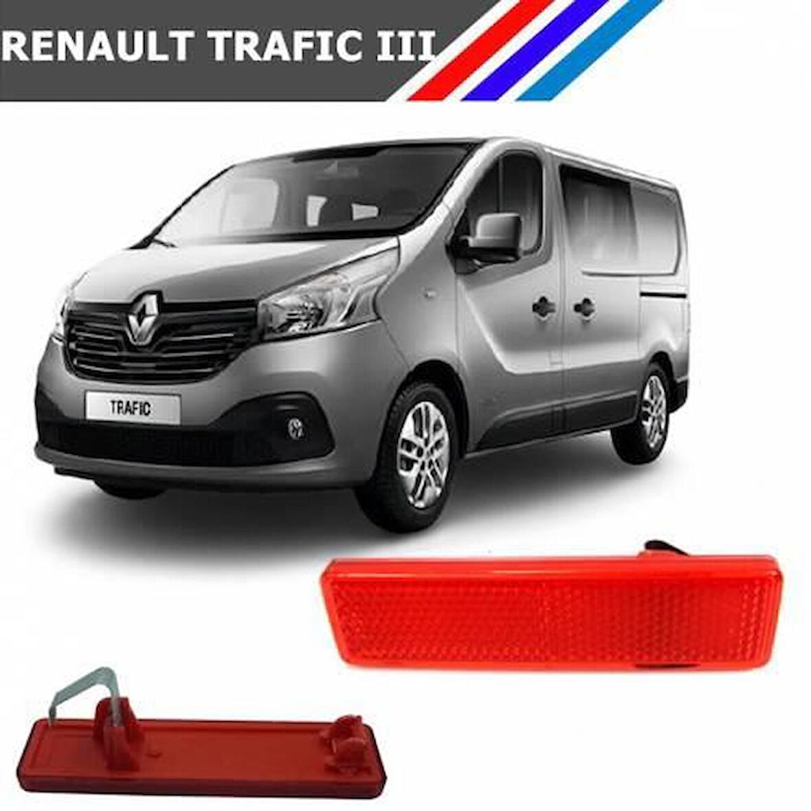 Renault Trafic III Arka Kapı Reflektörü Adet 7700353184 M1080-3