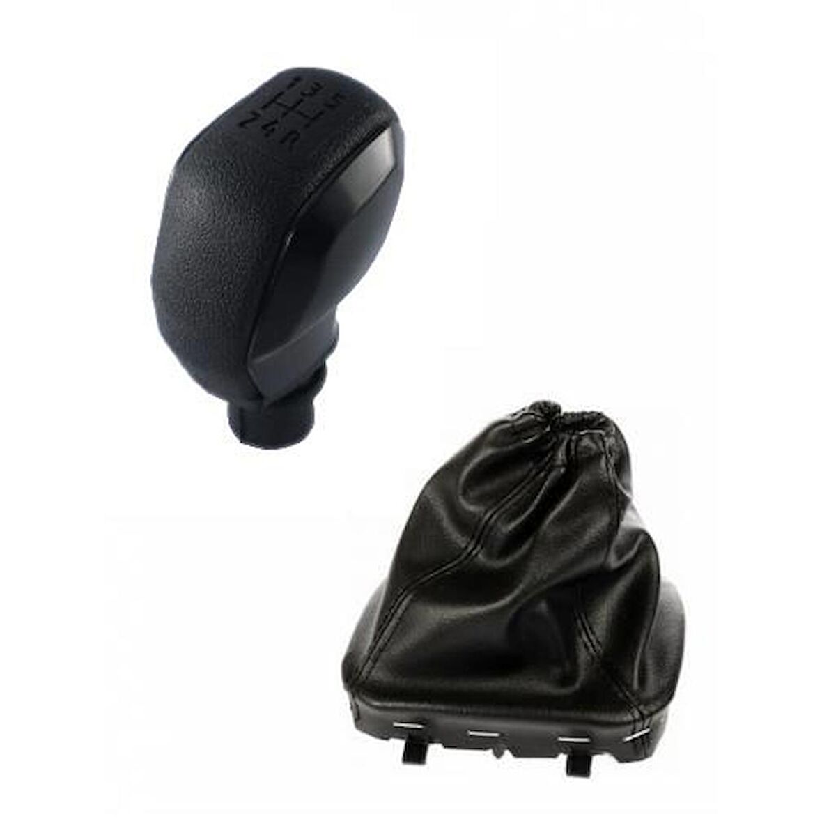 Transit v347 Siyah Spor Vites Topuzu ve Çerçeveli Vites Körüğü M1163-9