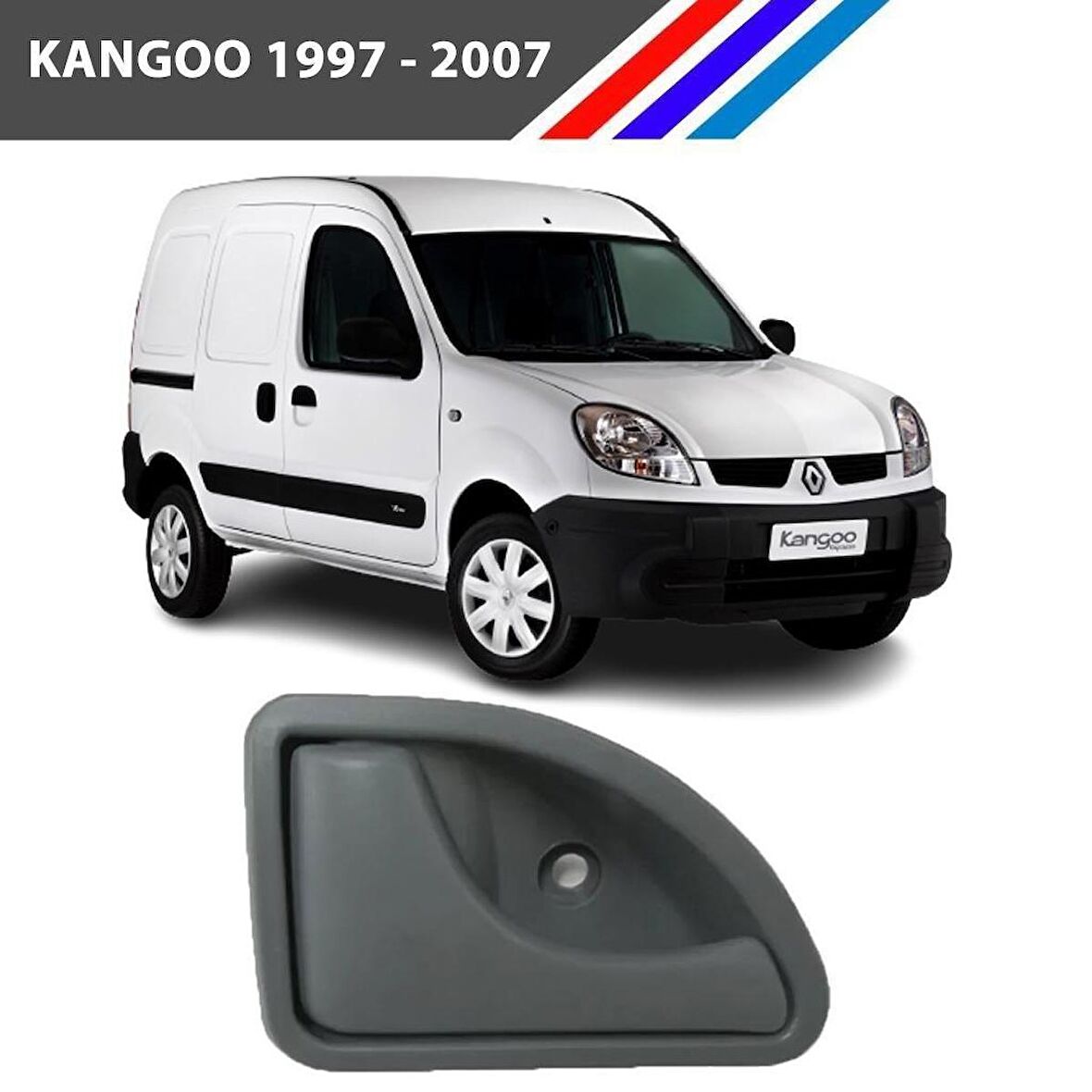 Kangoo MK1 Kasa İç Açma Kolu Sol Taraf Gri Renkli 1997 - 2007 M2068B