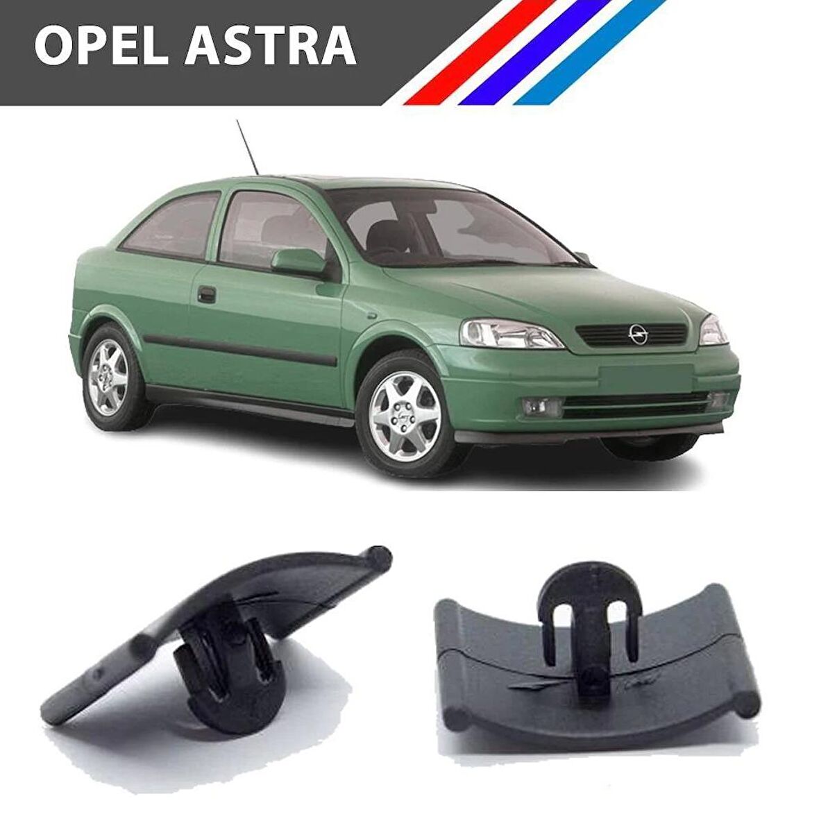 Opel Astra Kaput İzalatör Klipsi 15 Adetli Paket M1658-1