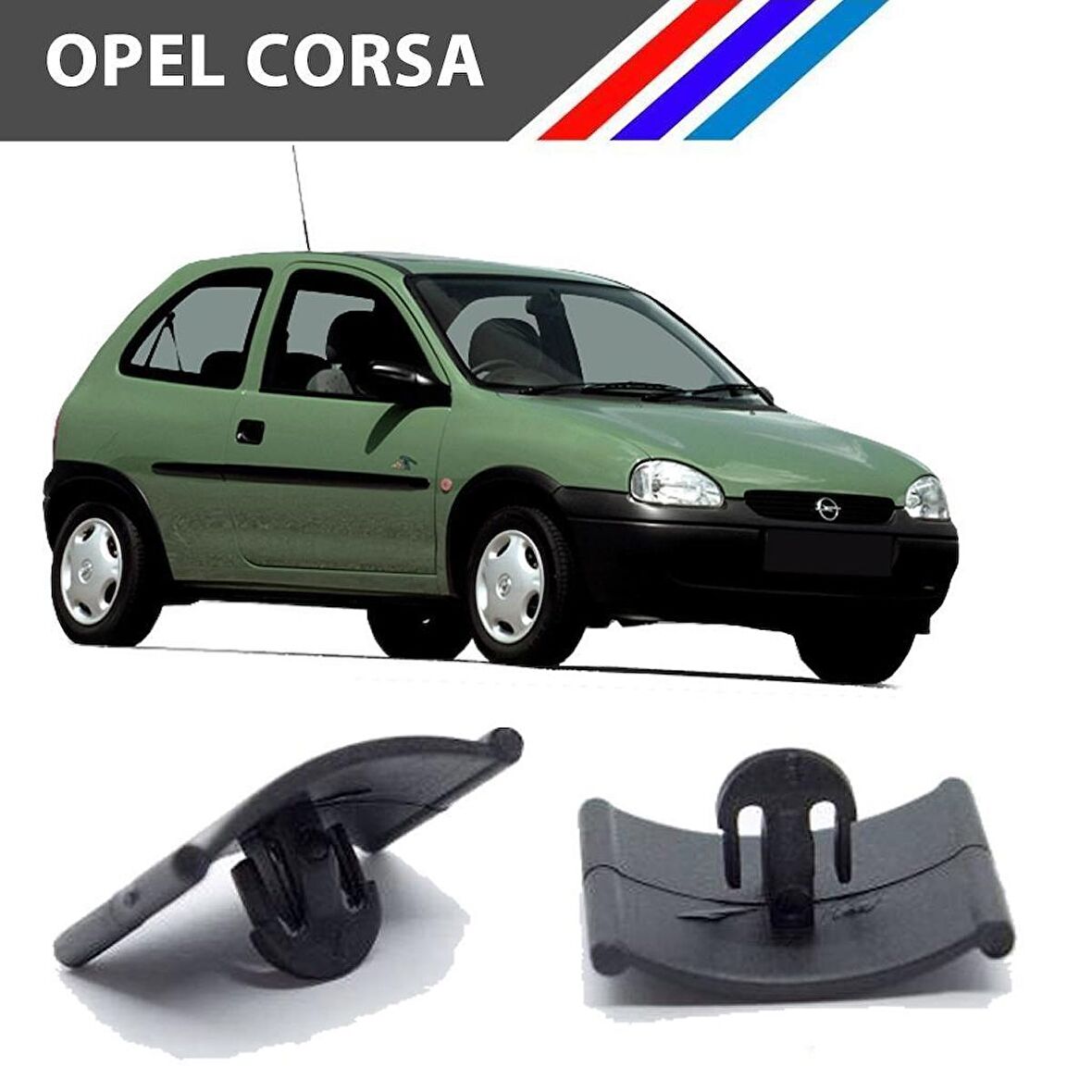 Opel Corsa A-B-C Kaput İzalatör Klipsi 15 Adetli Paket M1658-2