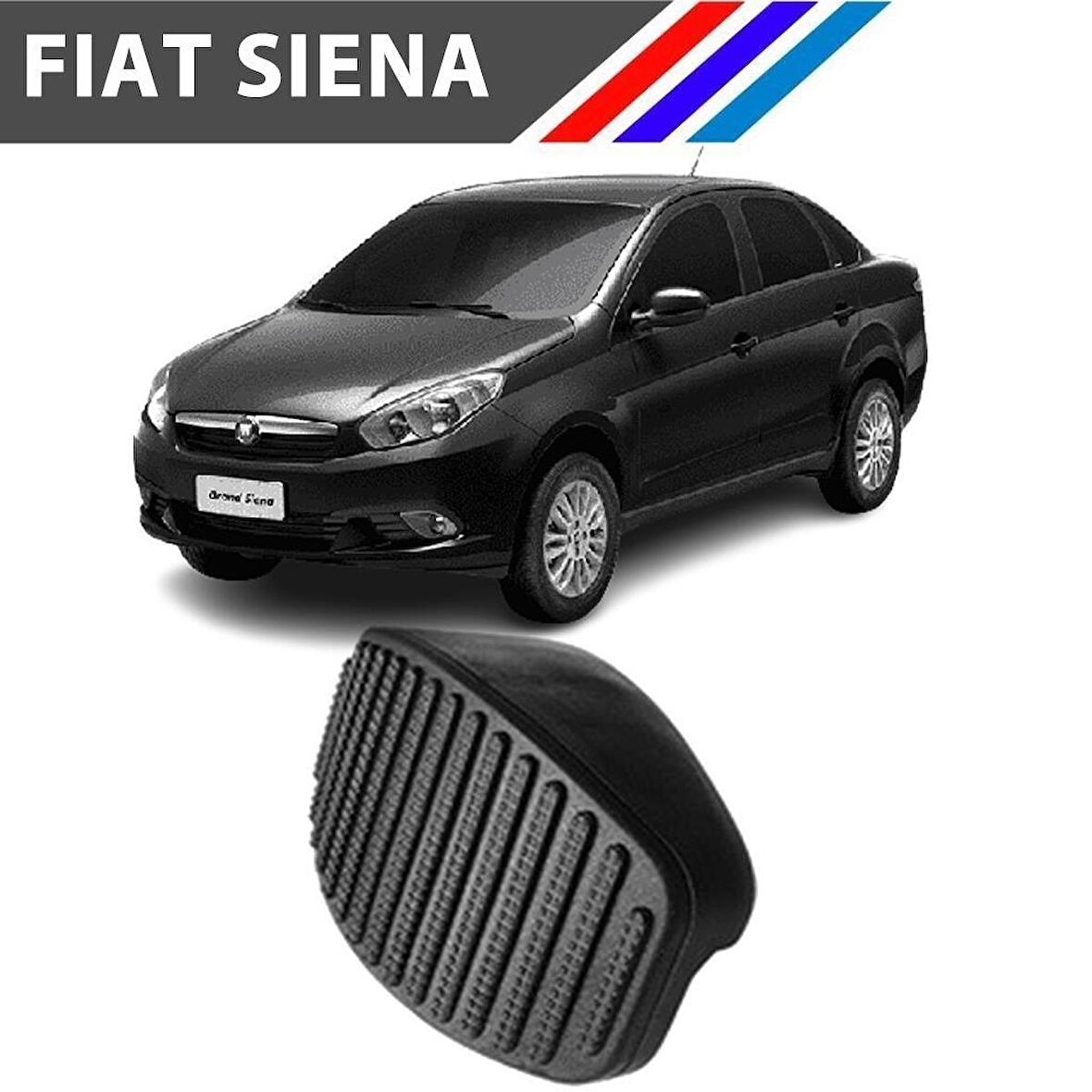 Fiat Siena Fren Debriyaj Pedal Lastiği Yanaklı 2 Adetli Set M1821-3