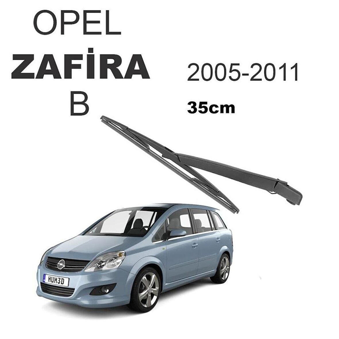 Opel Zafira B Arka Silecek Kolu ve Süpürgesi Takım 2005 - 2011 M72021Y