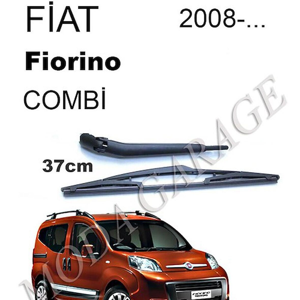 Fiat Fiorino Combi Arka Cam Silecek Kolu ve Süpürgesi 2008-2019 M72082Y