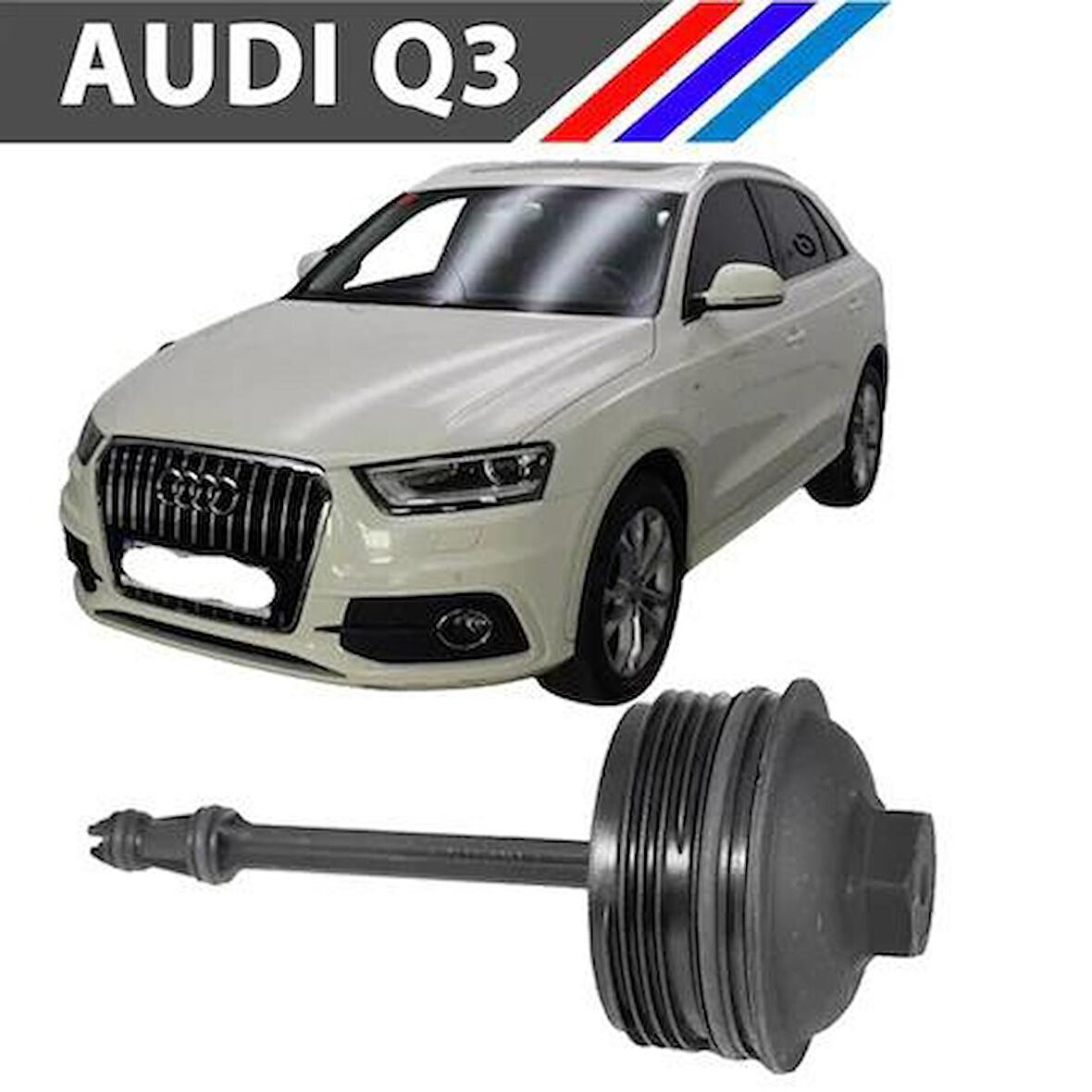 Audi Q3 2.0 Dizel Yağ Filtre Kapağı Yan Sanayi 2011 - 2014 M1748-14
