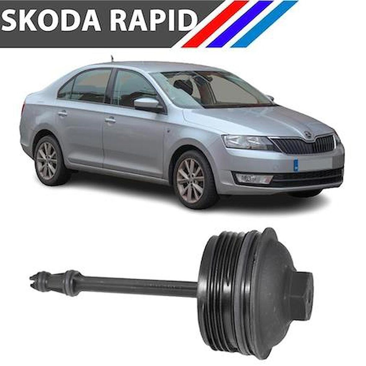 Skoda Rapid 1.6 Dizel Yağ Filtre Kapağı 2012 - 2013 M1748-18