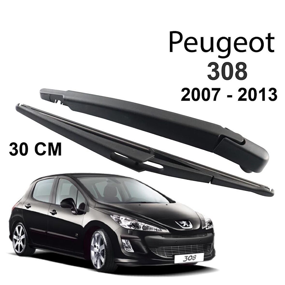 Peugeot 308 Arka Cam Silecek Kolu Ve Süpürgesi 2007-2013 M72051Y