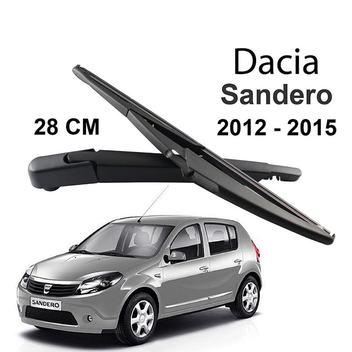 Dacia Sandero Arka Cam Silecek Kolu ve Süpürgesi 2012-2015 M72051Y