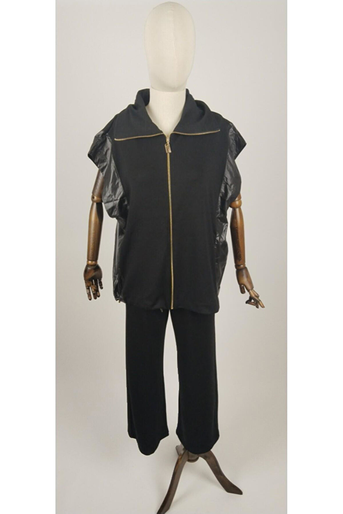 MODAL KUMAŞ YELEKLİ DETAYLI ALT ÜST KADIN PEREMİUM TAKIM