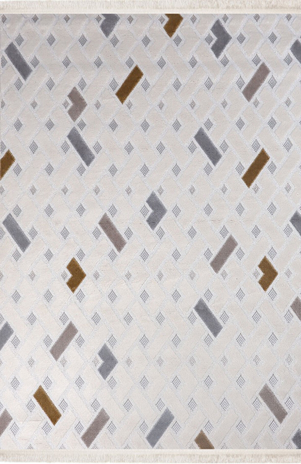 Nexus Halı Mojee 2206 Gold Micro Fiber Polyester Yumuşak Silinebilir Keçeleşmez Leke Tutmaz Dekoratif Halı