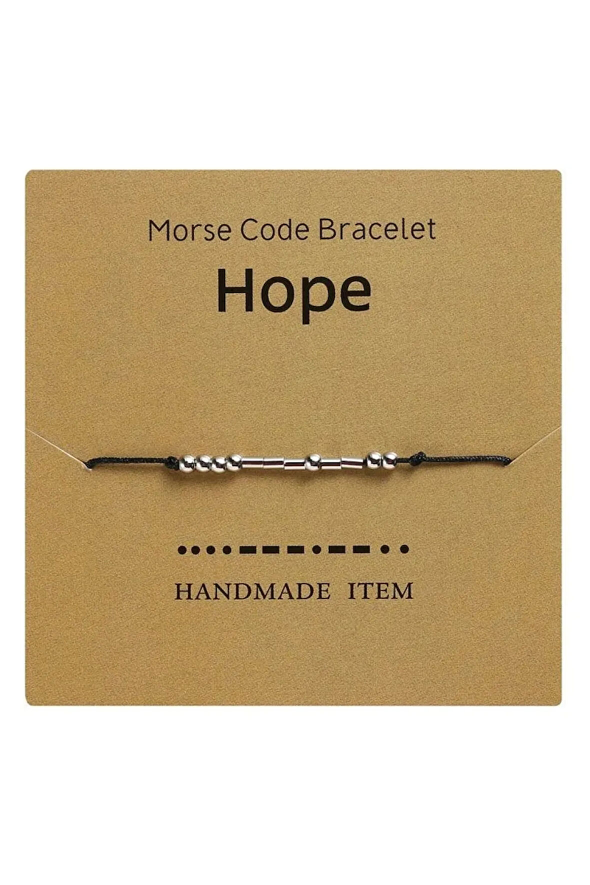 Mors Alfabesi Hope(Umut) Bileklik