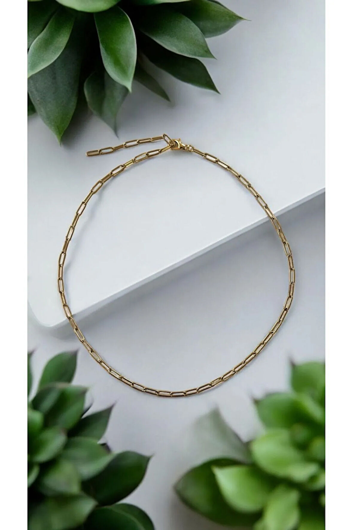 Çelik Ataç Model Zincir Kolye