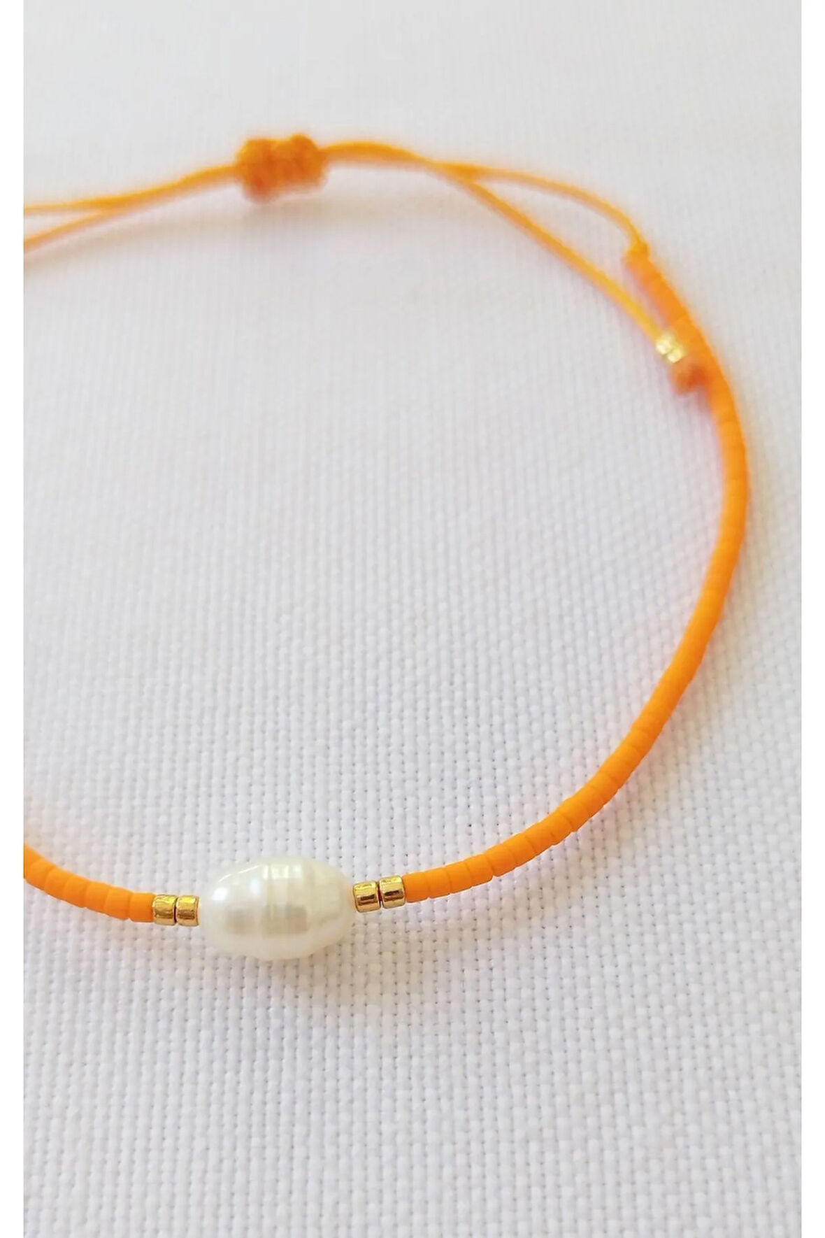 Miyuki Dizi Tek Sıra Minimal Bileklik ( Zeytin Ağacı Bilekliği)